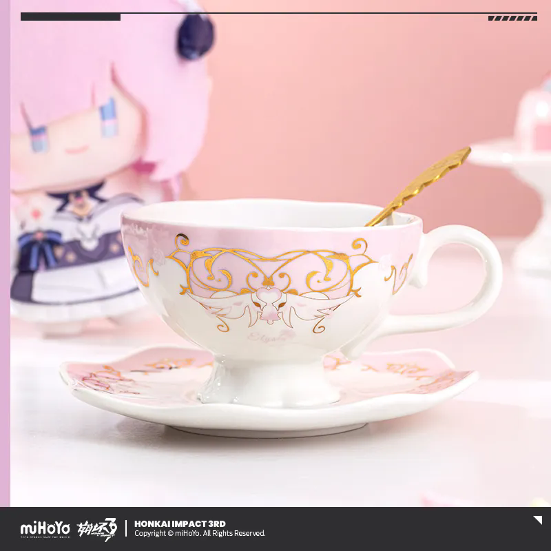 Coffee Tea And Sugar Set - [Genuine] miHoYo Game Elysia Teacup Honkai