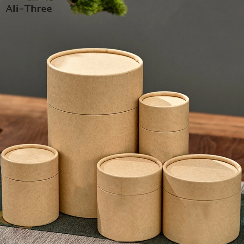 Coffee Tea Essentials - 1PCS Kraft Paperboard Tubes Round Essential