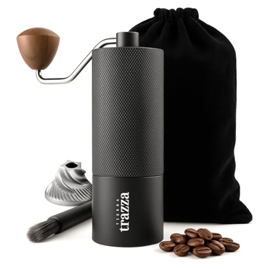 Coffee & Tea Haus - Manual Coffee Grinder, Conical Burr Coffee