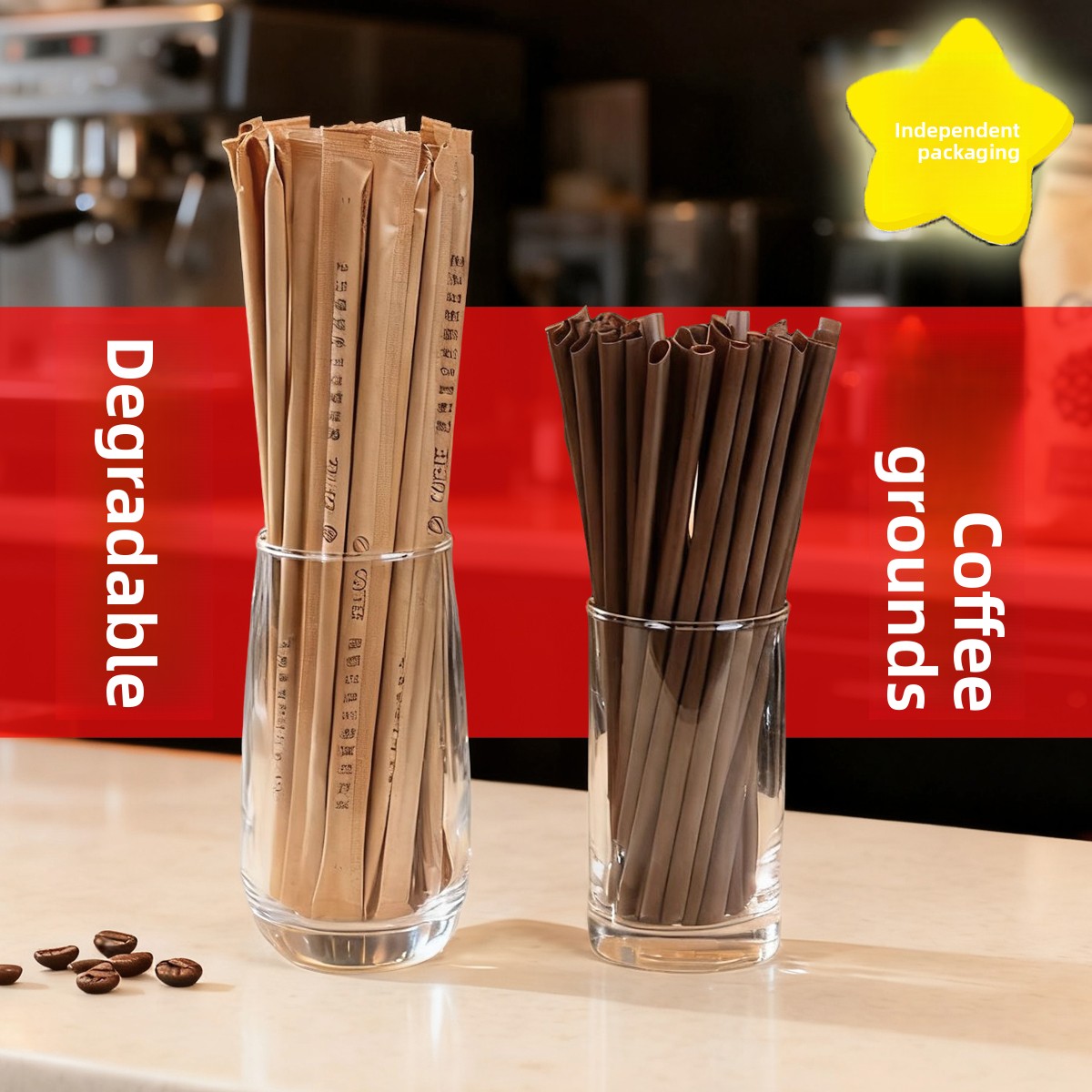 Coffee Tea With Milk - Disposable Biodeadable High Aesthetic Value Coffee