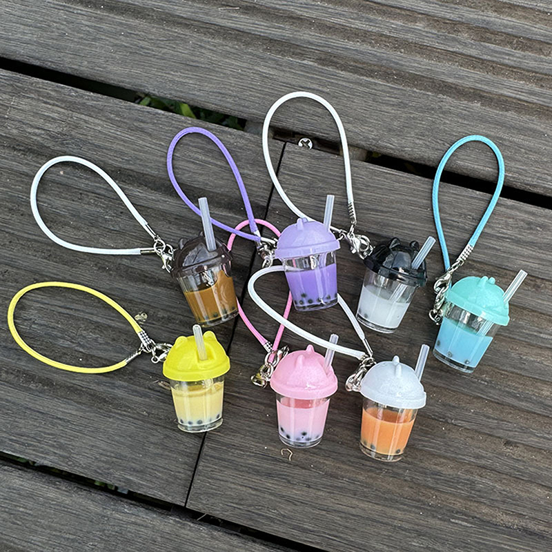 Coffee Tea With Milk - Cute Pearl Milk Tea Bag Charm