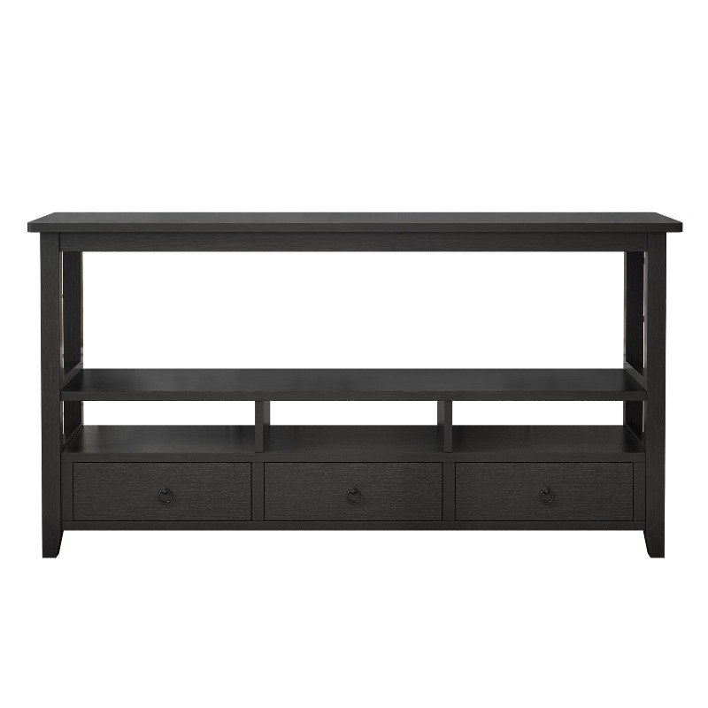 Coffee & Tea Haus - 3 Tier Vintage Solid Console Table
