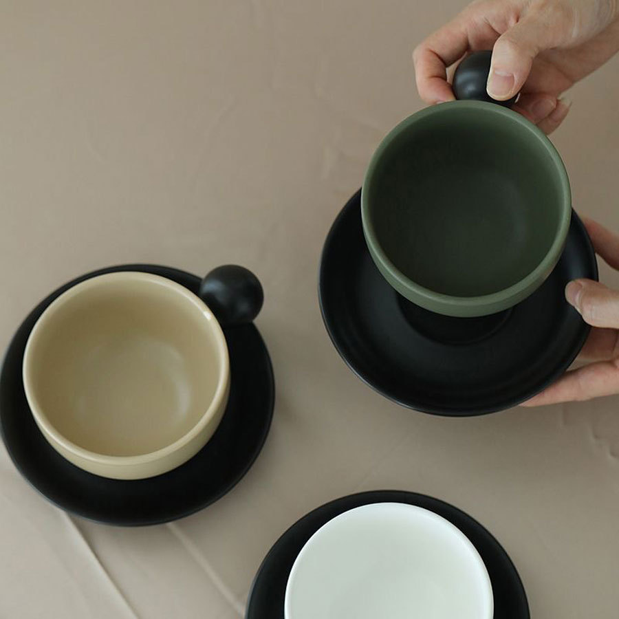 Nordic Contrasting Coffee Cup  - Coffee Tea Gift のレビューと価格