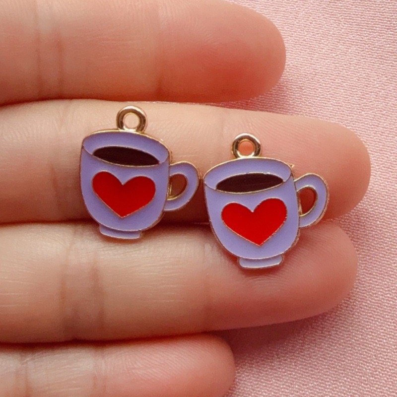 12pcs Colorful Drip Oil Love C - Coffee & Tea Haus のレビューと価格