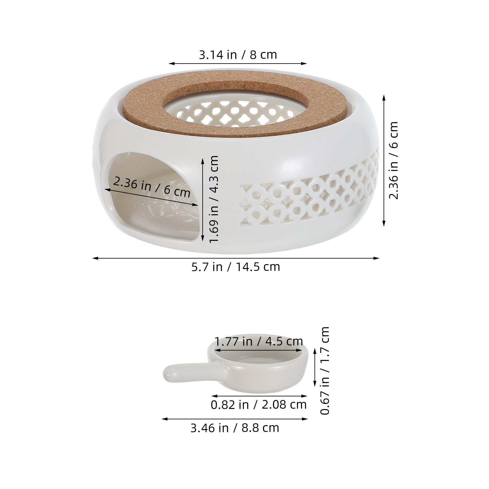 1Set Ceramic Teapot Warmer Tea - Coffee Tea With Milk のレビューと価格