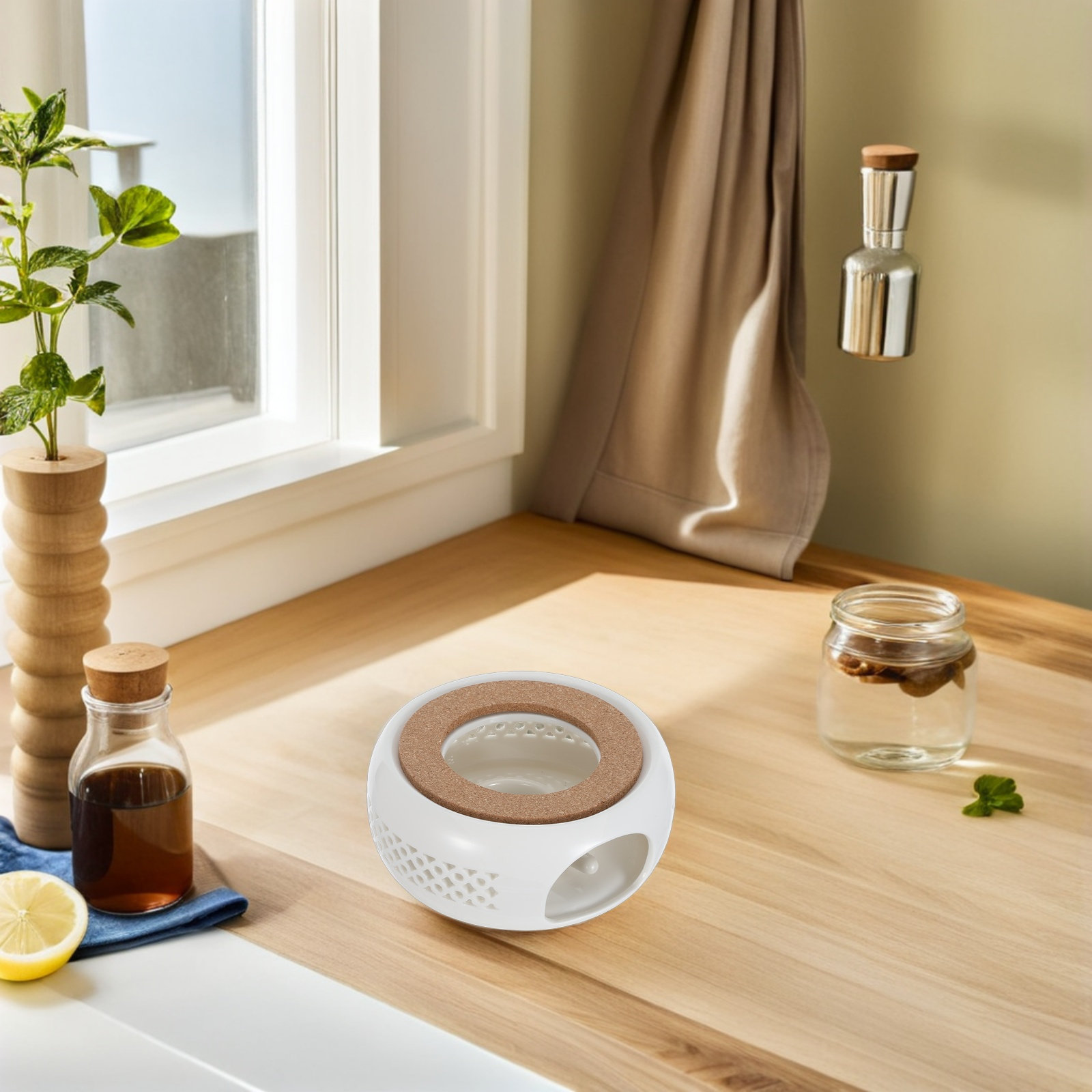 1Set Ceramic Teapot Warmer Tea - Coffee Tea With Milk のレビューと価格
