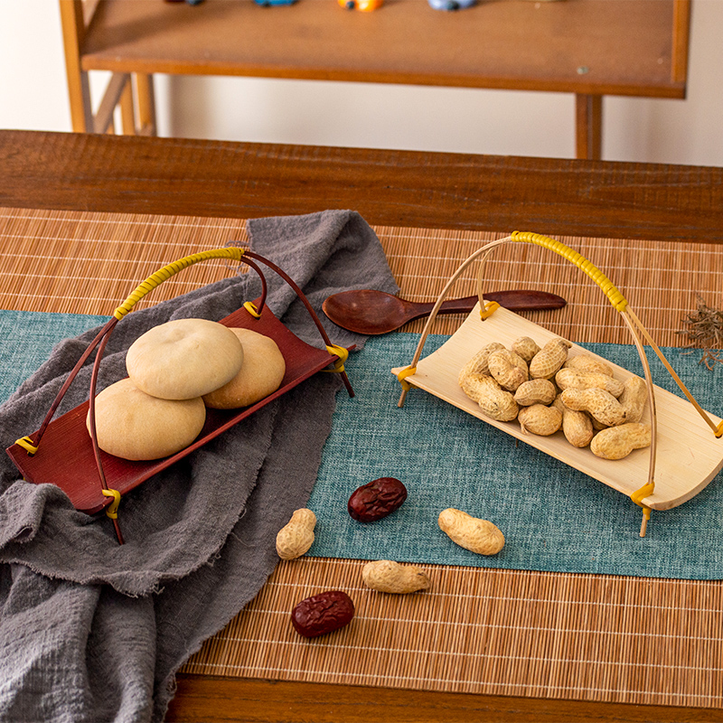 Handwoven Bamboo  Tea Tray Wed - Bamboo Tea Tray のレビューと価格