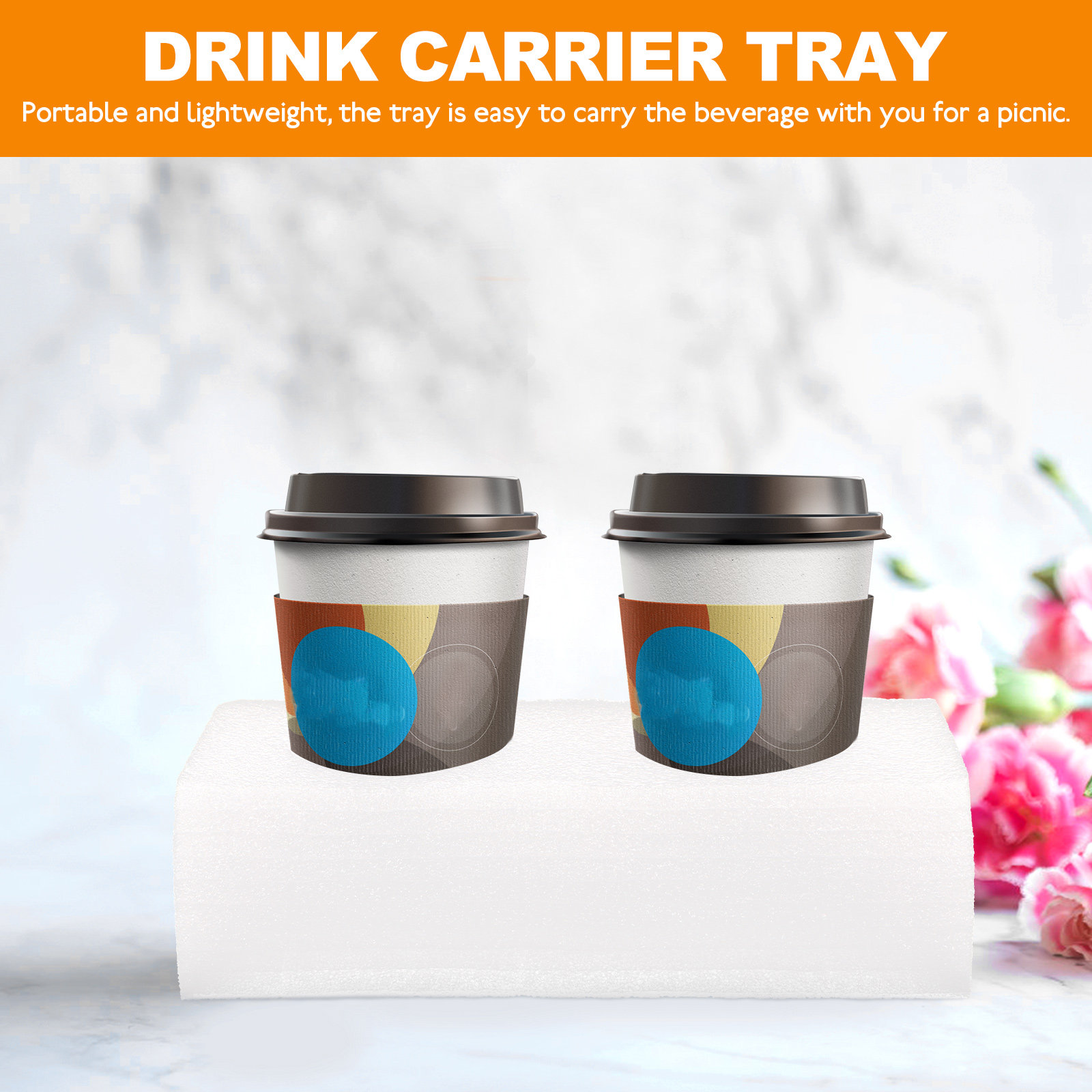 2Pcs Drink Carrier Tray Multi- - Coffee Tea With Milk のレビューと価格