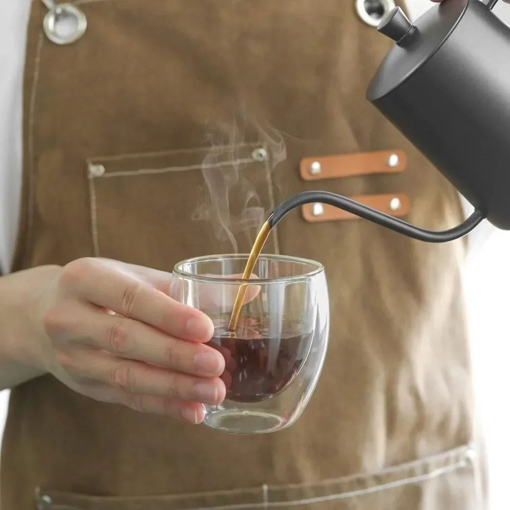 6 pcs Clear Double Wall Glass  - Coffee Tea Essentials のレビューと価格