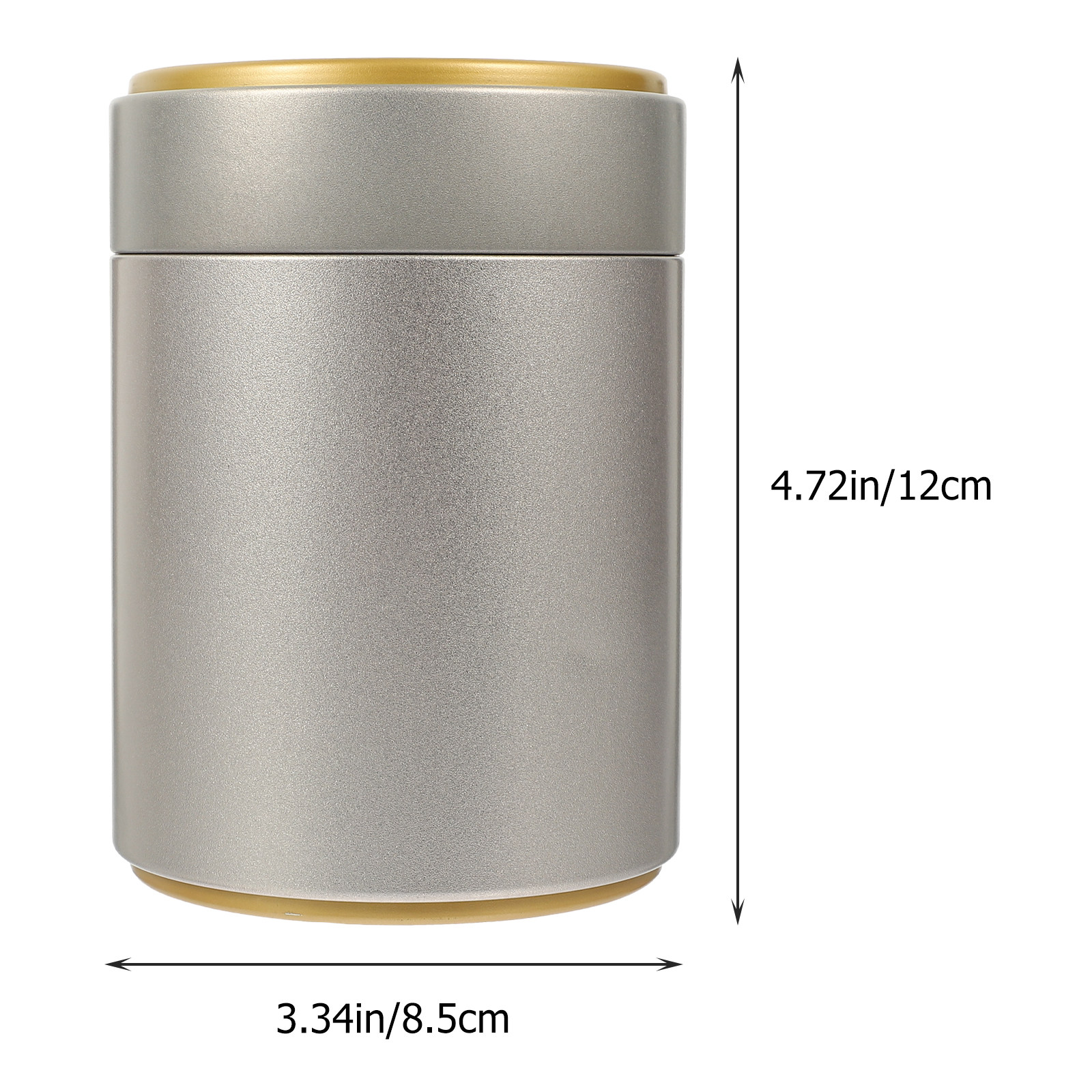 Elegant Sealed Tea Jar Tinplat - Coffee Tea And Bean Leaf のレビューと価格