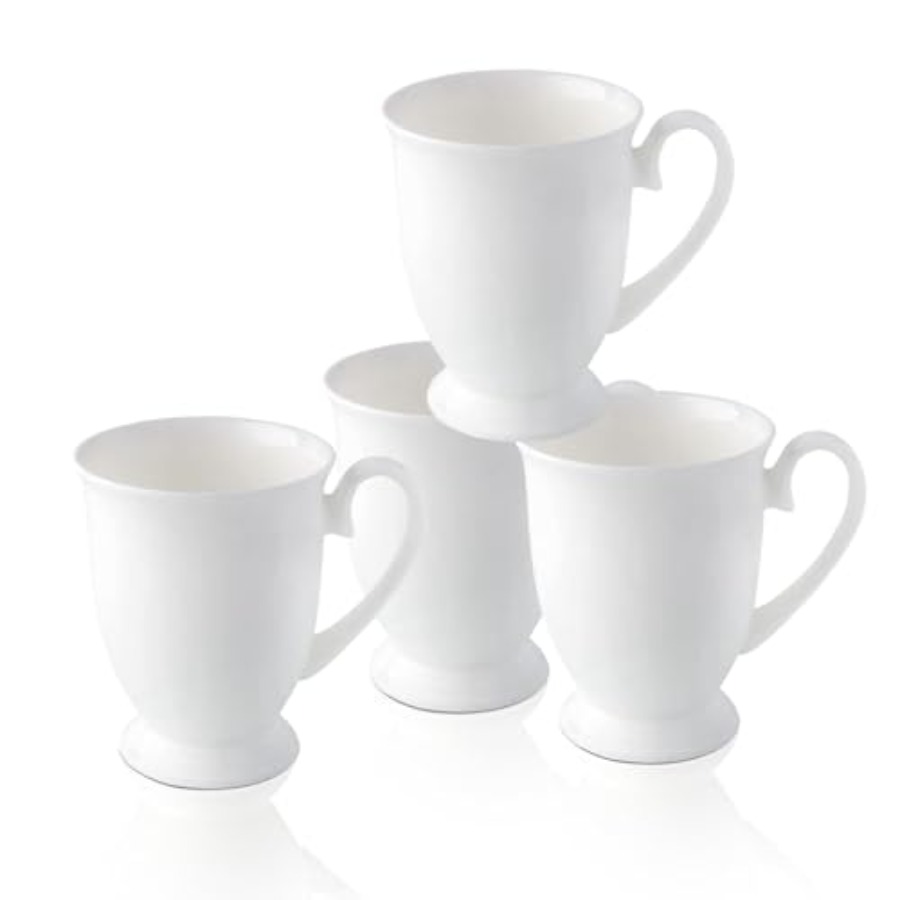 Luxury Fine Bone China White C - Coffee Tea Gift のレビューと価格