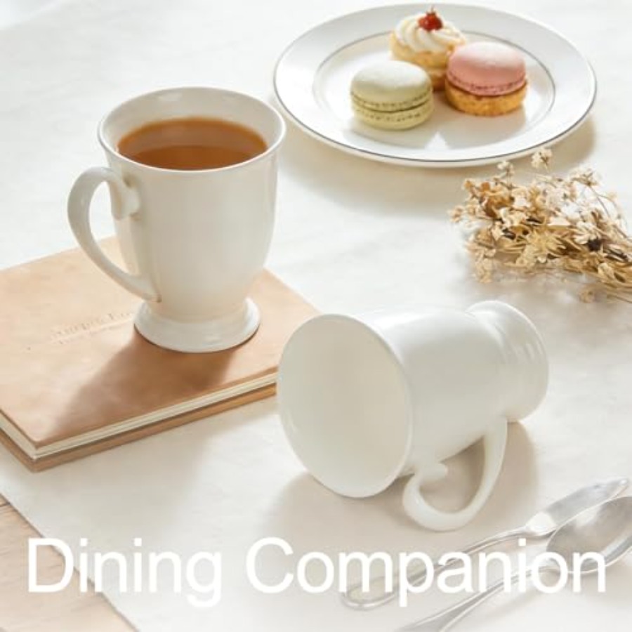 Luxury Fine Bone China White C - Coffee Tea Gift のレビューと価格