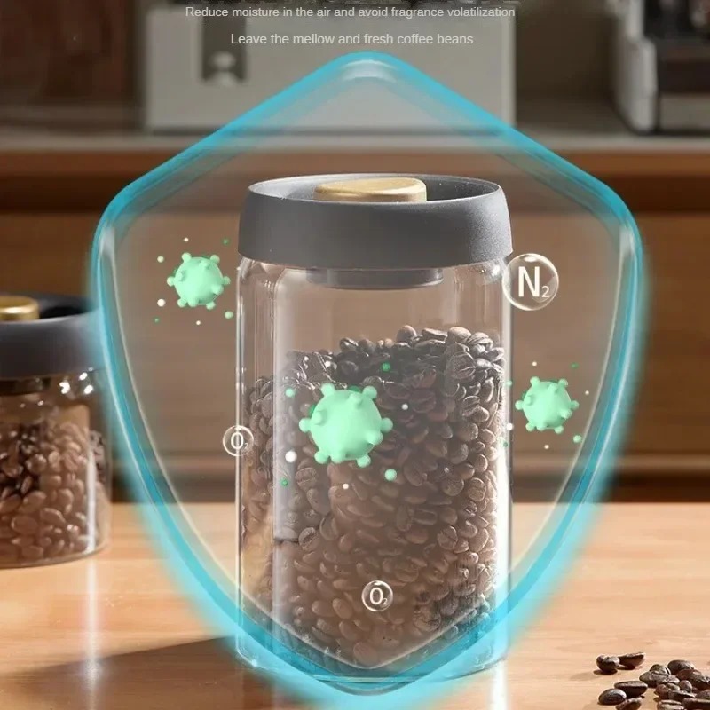 Manual Vacuum Sealed Coffee Ja - Coffee Tea For Me のレビューと価格