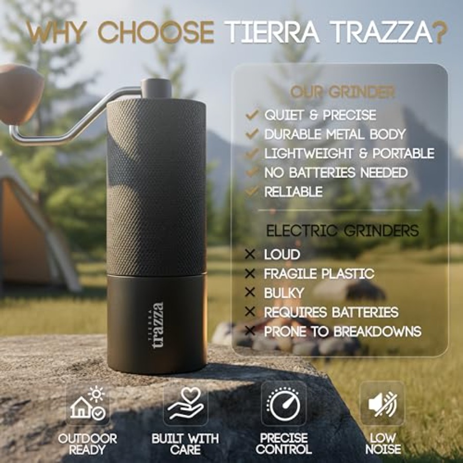 Manual Coffee Grinder, Conical - Coffee & Tea Haus のレビューと価格