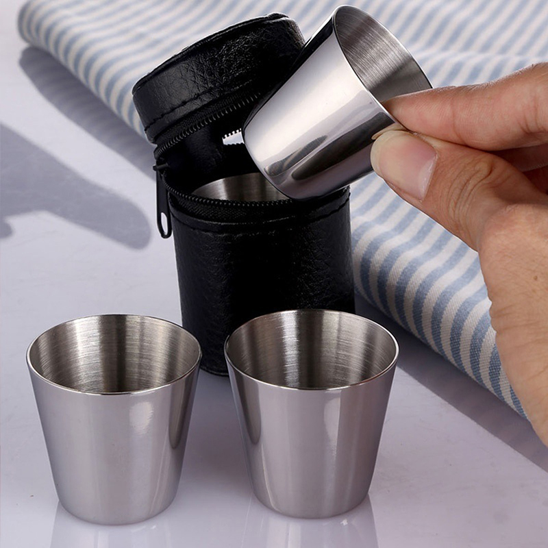 4/6Pcs Stainless Steel Cups Mi - Coffee Tea And Sugar Set のレビューと価格