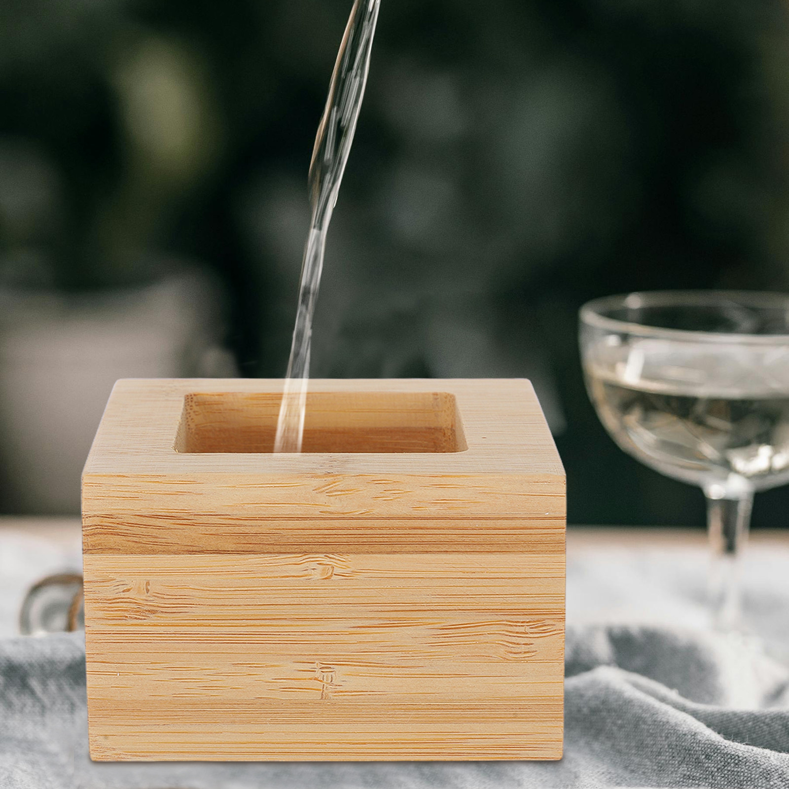 Japanese Square Wooden Sake Cu - Coffee Tea Hot のレビューと価格