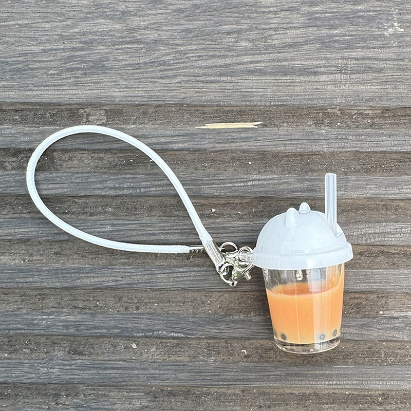 Cute Pearl Milk Tea Bag Charm  - Coffee Tea With Milk のレビューと価格