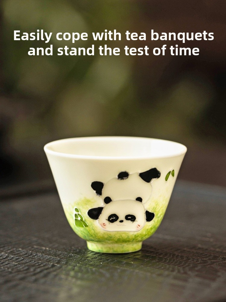 Hand-Painted Ceramic Tea Cup P - Tea & Coffee Kent のレビューと価格