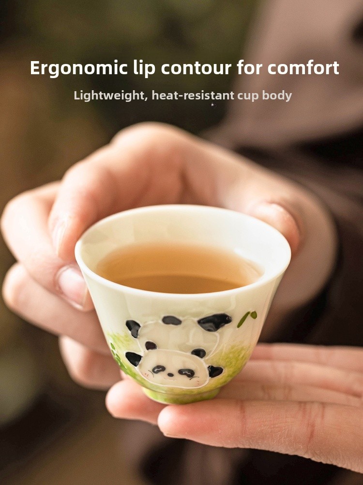 Hand-Painted Ceramic Tea Cup P - Tea & Coffee Kent のレビューと価格