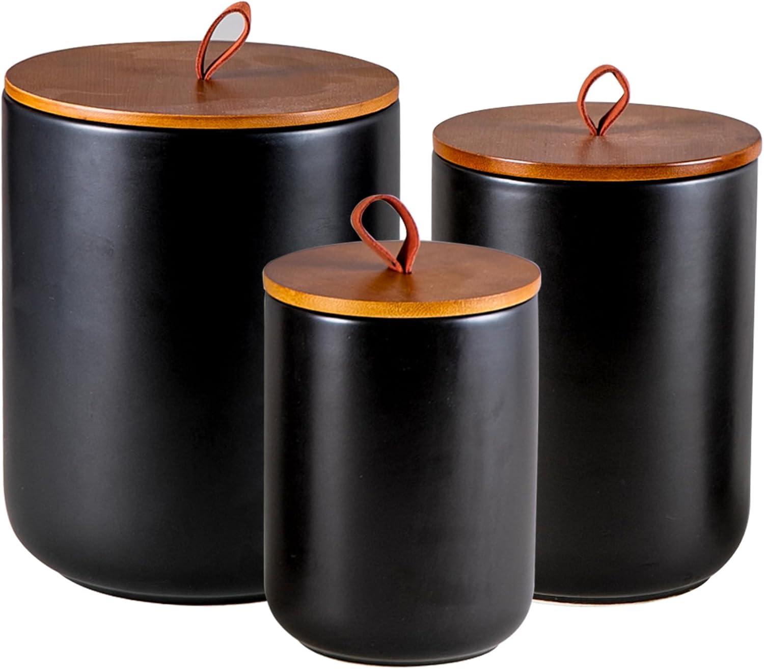 Ceramic Canister Set (30 oz, 4 - Coffee Tea And Sugar Set のレビューと価格
