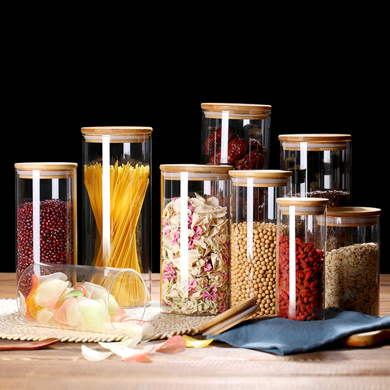 Glass Food Storage Jars with A - Coffee Tea And Bean Leaf のレビューと価格