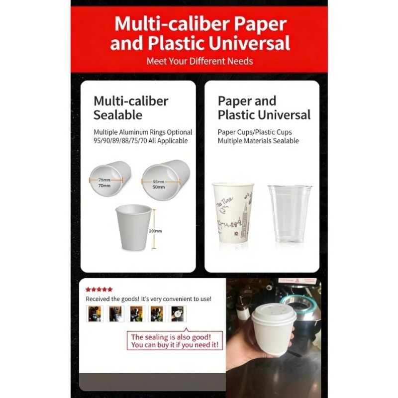 Automatic Plastic Cup Sealing  - Coffee Tea & Jane のレビューと価格