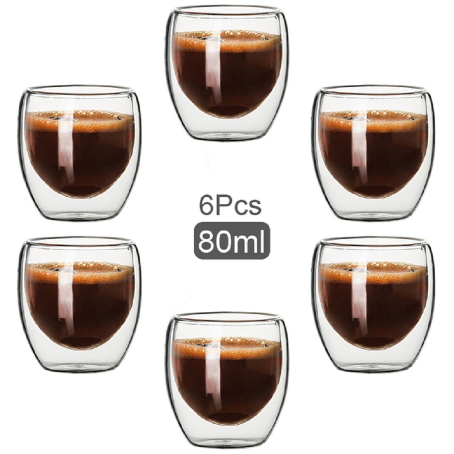 Double Walled Glass Coffee Mug - Coffee Tea For Me のレビューと価格