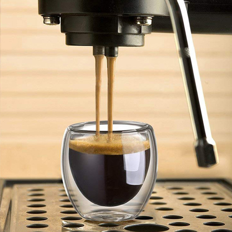 Double Walled Glass Coffee Mug - Coffee Tea For Me のレビューと価格
