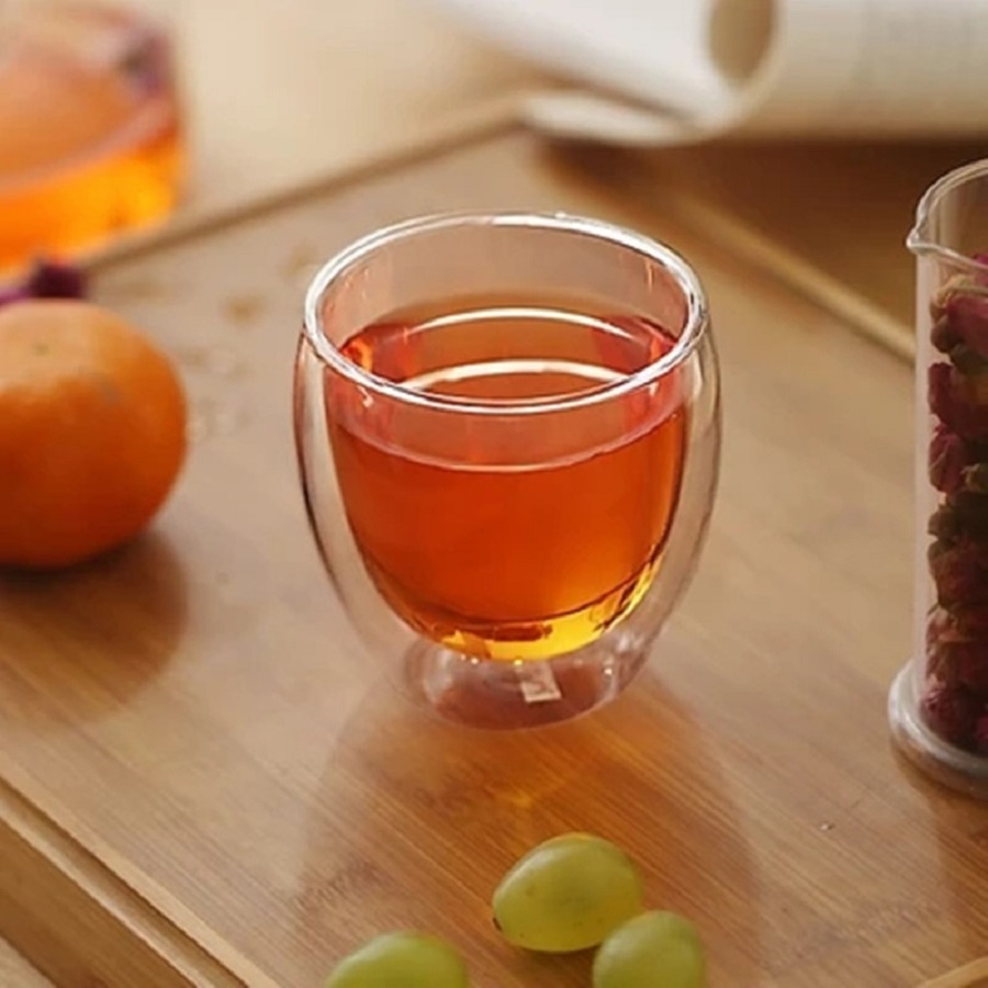 Double Walled Glass Coffee Mug - Coffee Tea For Me のレビューと価格