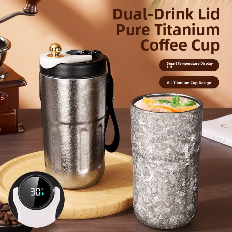 Pure Titanium Thermal Cup Coff - Coffee Tea Gift のレビューと価格
