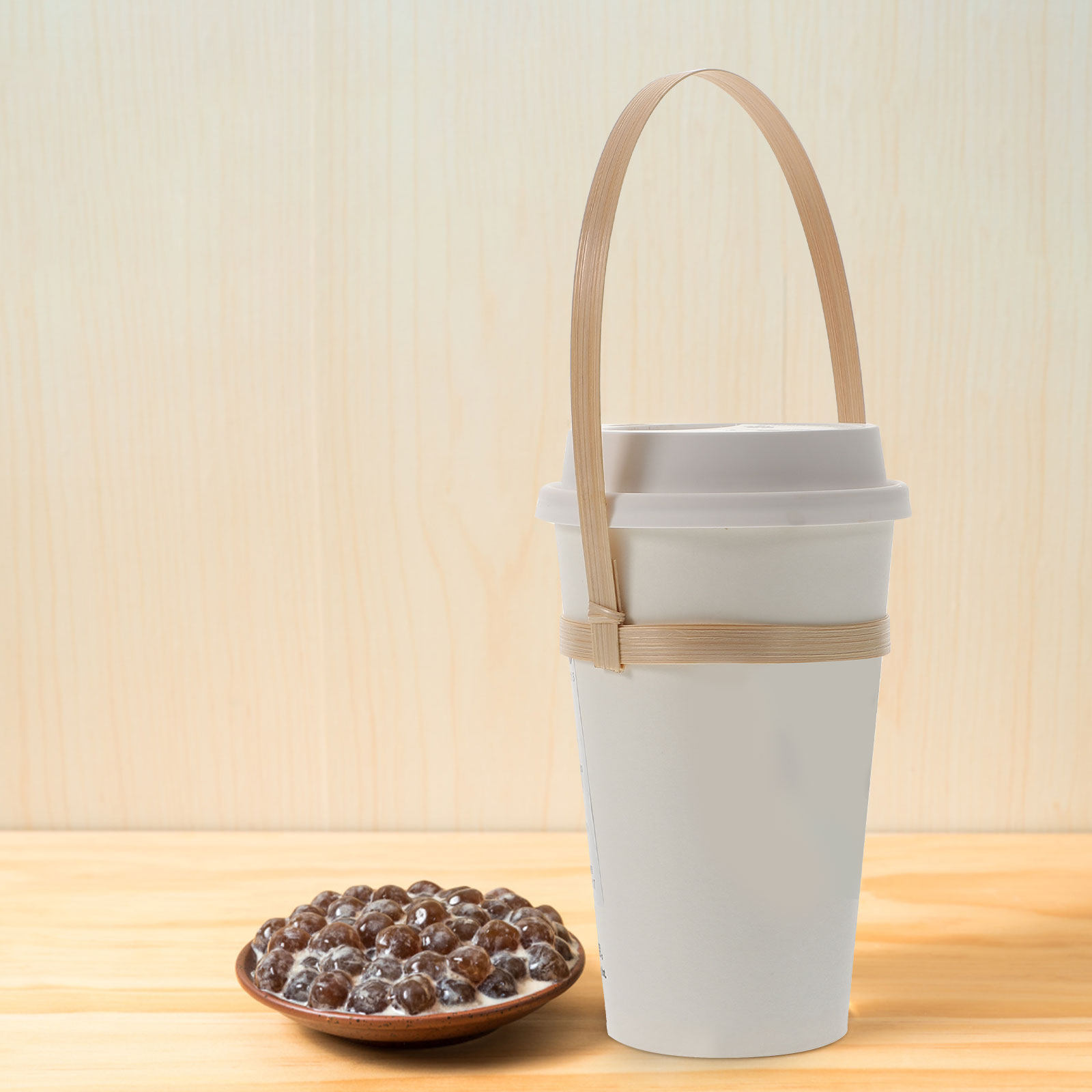 10Pcs Bamboo Drink Carrier Cof - Coffee Tea With Milk のレビューと価格