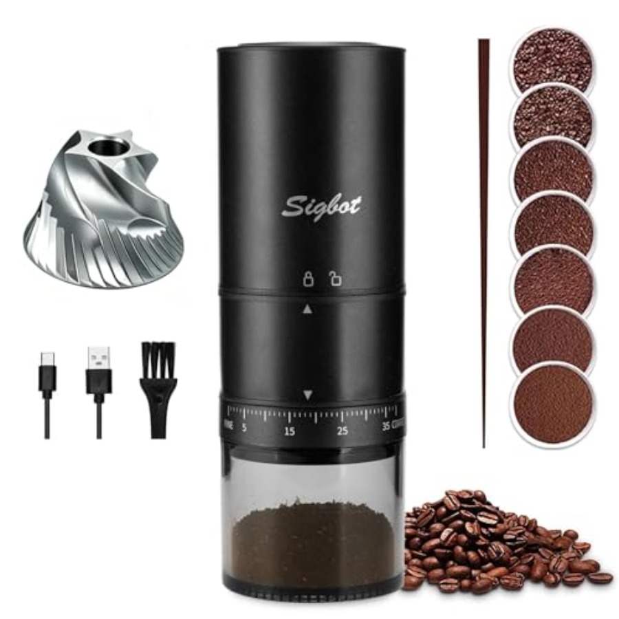 Portable Electric Coffee Grind - Coffee & Tea Haus のレビューと価格