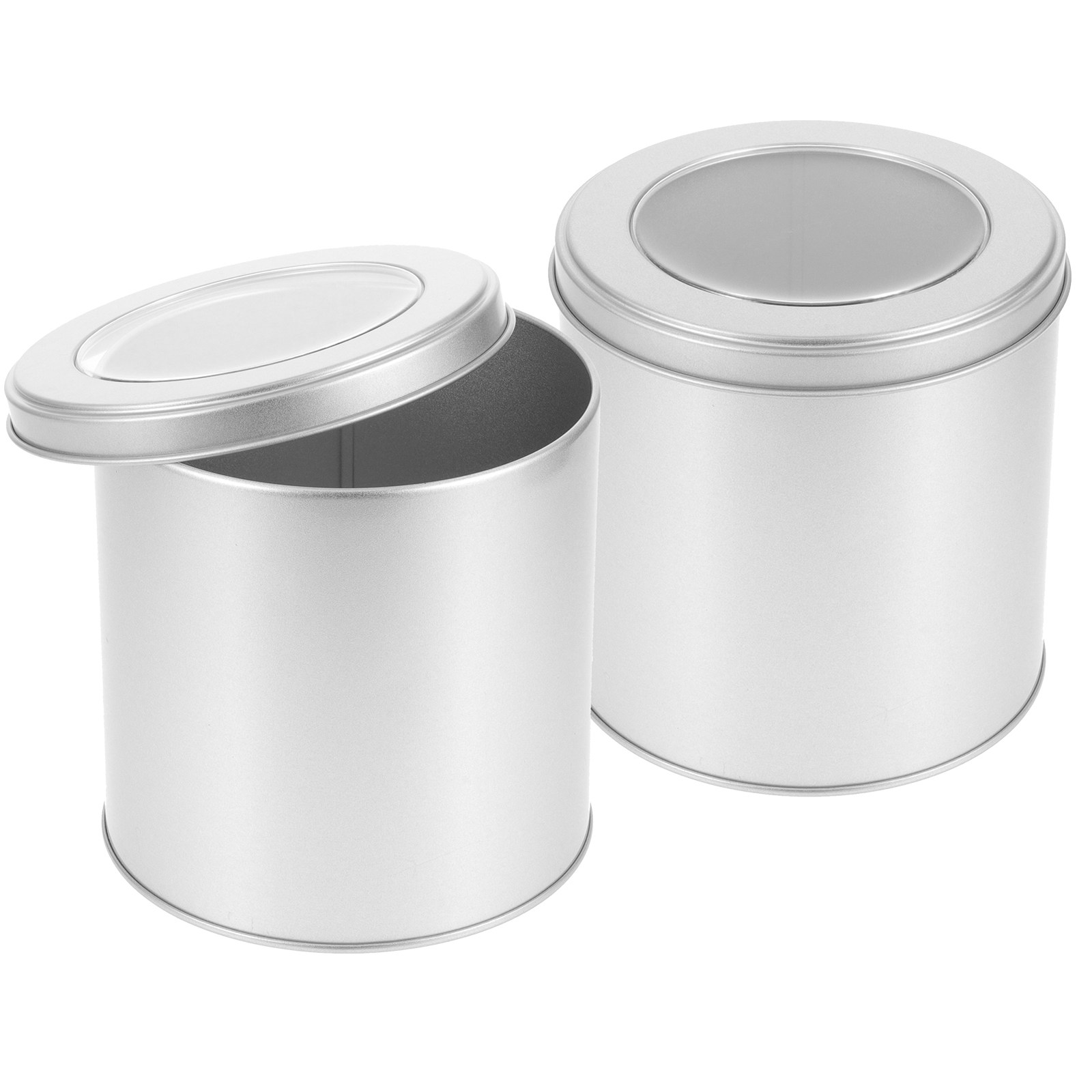2Pcs Exquisite Tinplate Tea Ca - Coffee Tea And Bean Leaf のレビューと価格