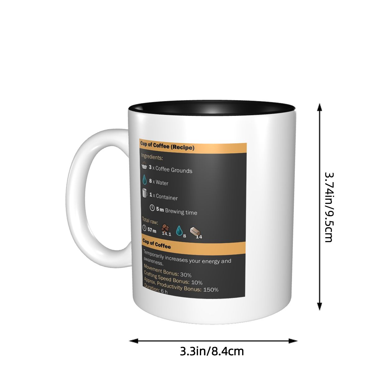 Cup Of Coffee (Recipe) Mug Fun - Coffee Tea Recipe のレビューと価格