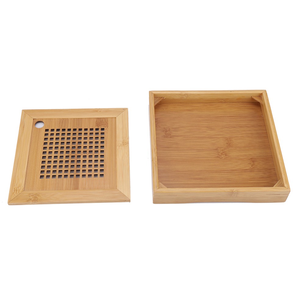 Square Design Kongfu Tea Tray  - Bamboo Tea Tray のレビューと価格
