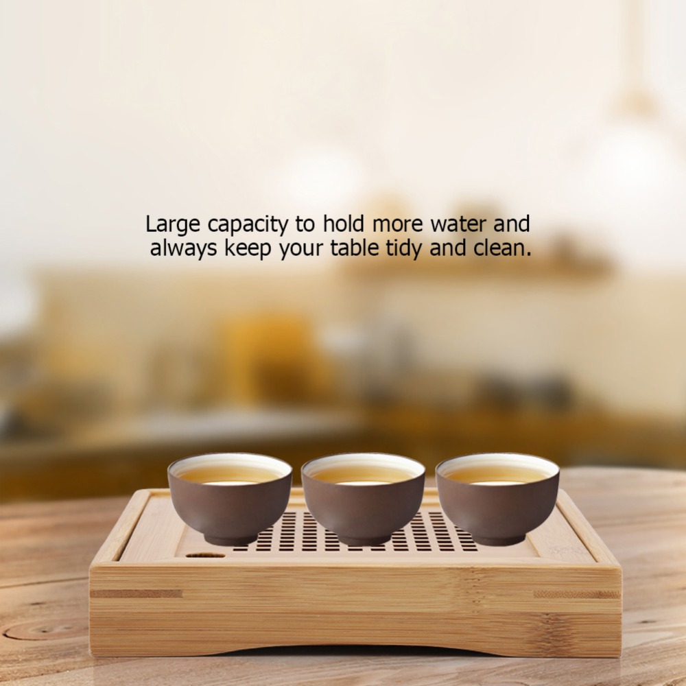 Square Design Kongfu Tea Tray  - Bamboo Tea Tray のレビューと価格