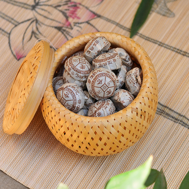 Bamboo woven small basket doub - Bamboo Tea Tray のレビューと価格