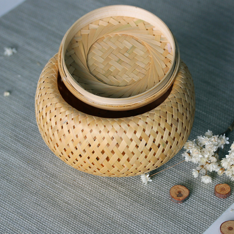 Bamboo woven small basket doub - Bamboo Tea Tray のレビューと価格