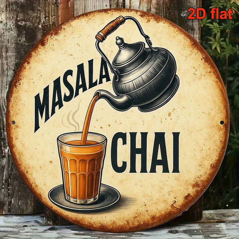 Masala Chai Metal Sign Vintage - Coffee Tea Recipe のレビューと価格
