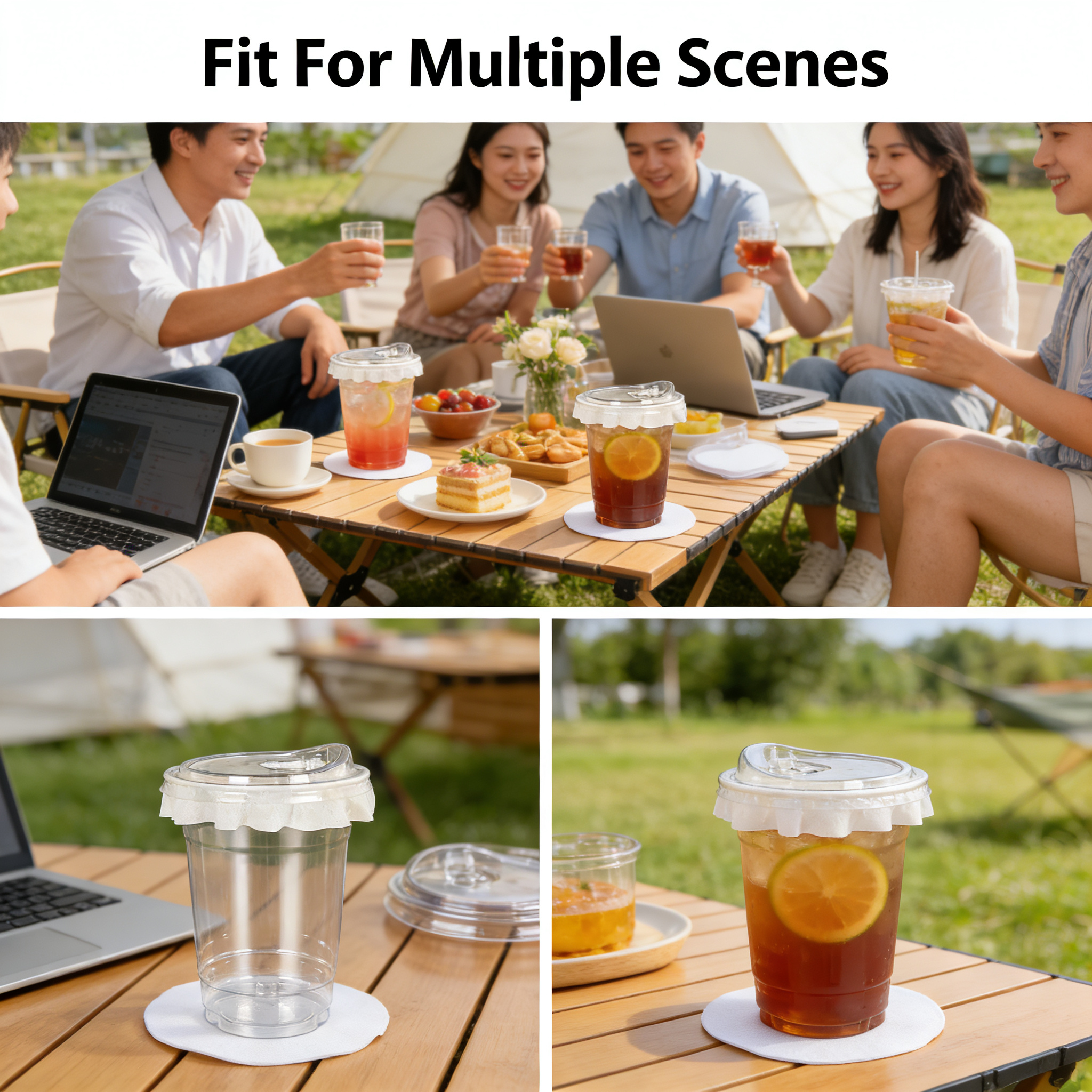 20 PCS PET Cold Drink Cups wit - Coffee Tea Essentials のレビューと価格