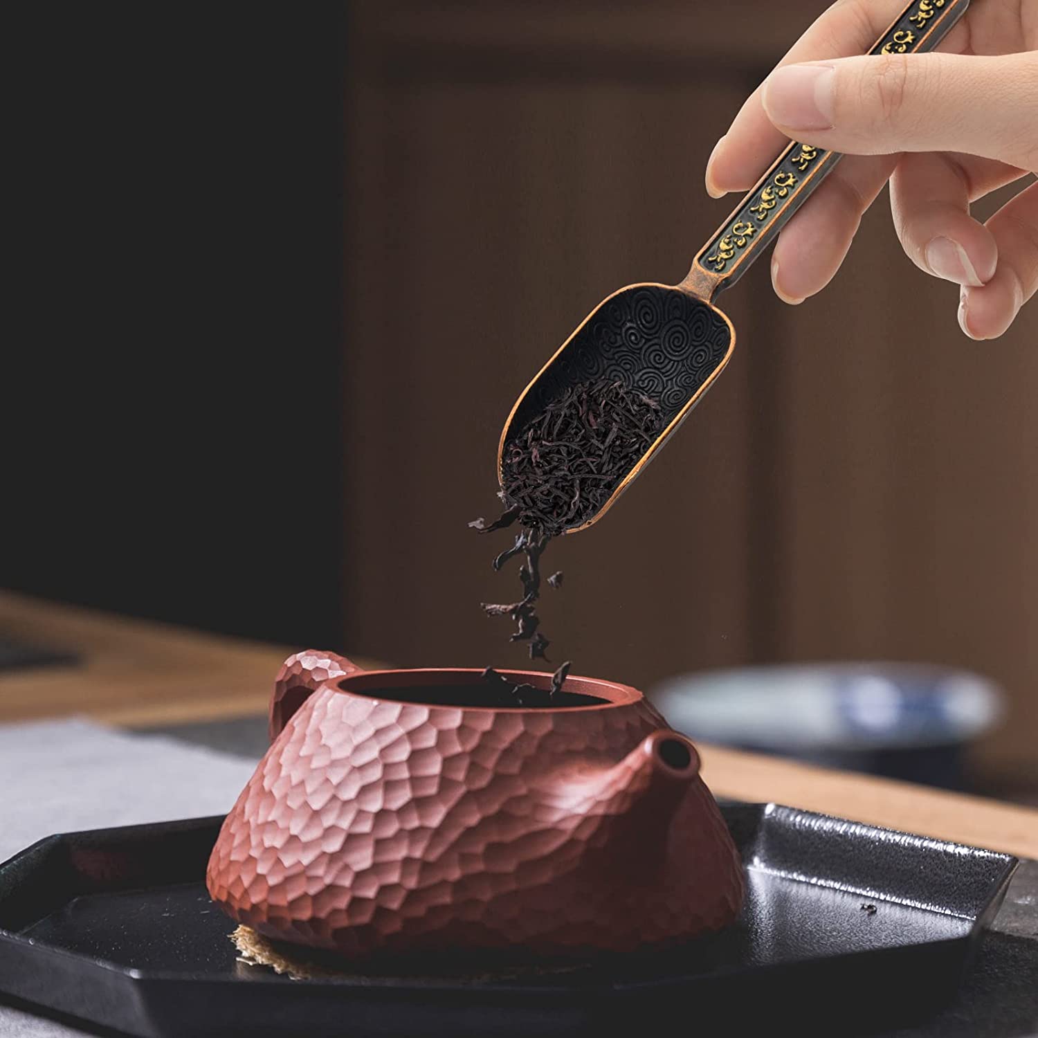 Metal Measuring Shovel Spoon V - Coffee Tea And Bean Leaf のレビューと価格