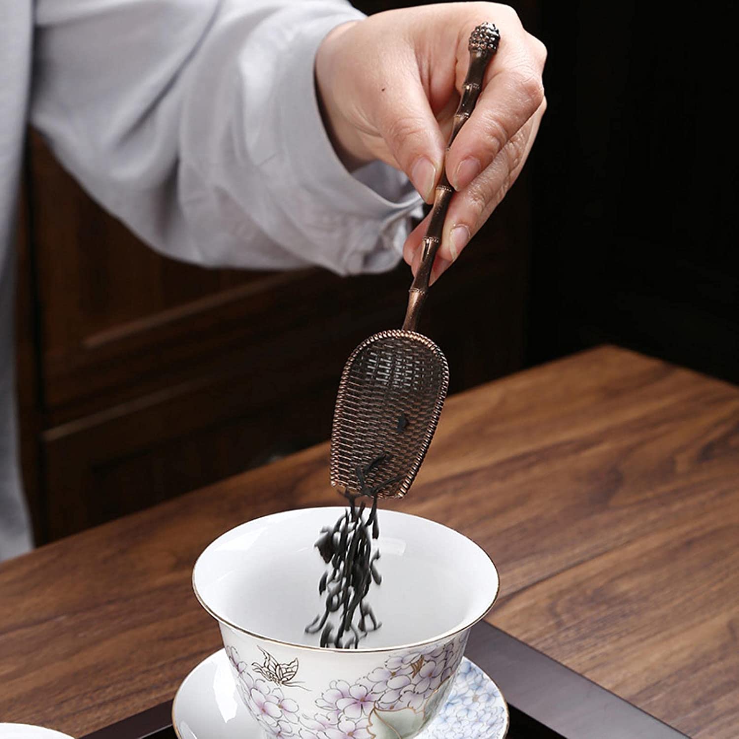 Metal Measuring Shovel Spoon V - Coffee Tea And Bean Leaf のレビューと価格