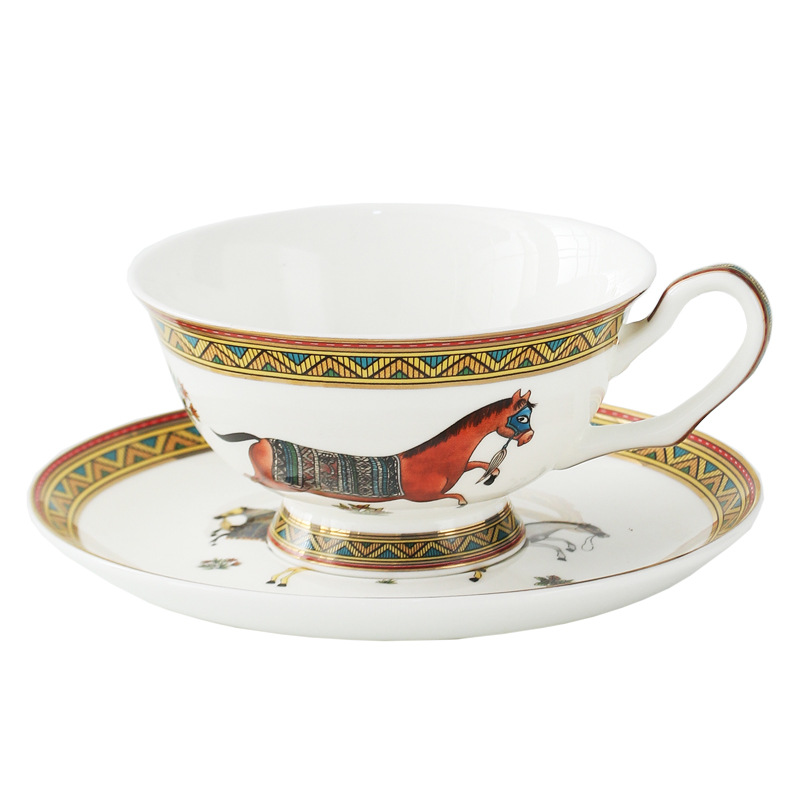 Porcelain Tea Cup and Saucer S - Coffee Tea Gift のレビューと価格