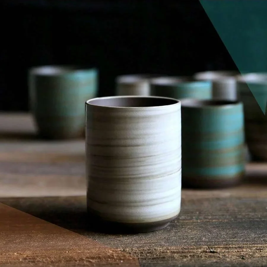 Hand-Painted Crackle Glaze Sto - Coffee Tea Essentials のレビューと価格
