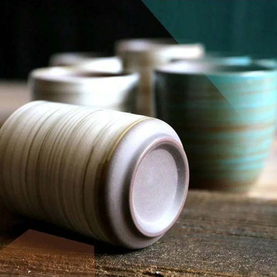 Hand-Painted Crackle Glaze Sto - Coffee Tea Essentials のレビューと価格