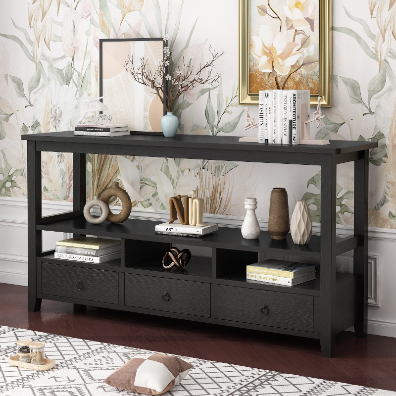 3 Tier Vintage Solid Console T - Coffee & Tea Haus のレビューと価格