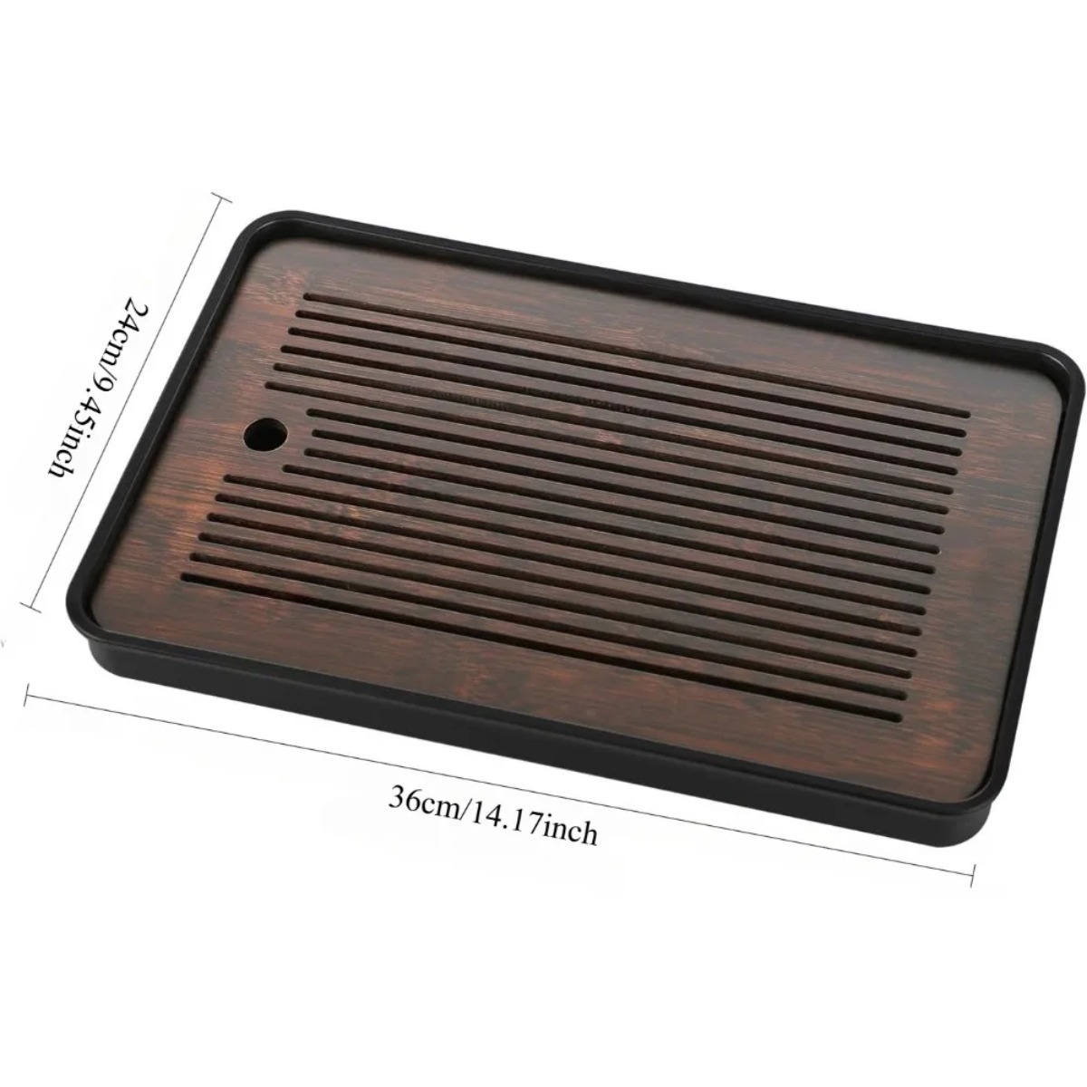 Natural Bamboo Tea Tray with H - Bamboo Tea Tray のレビューと価格