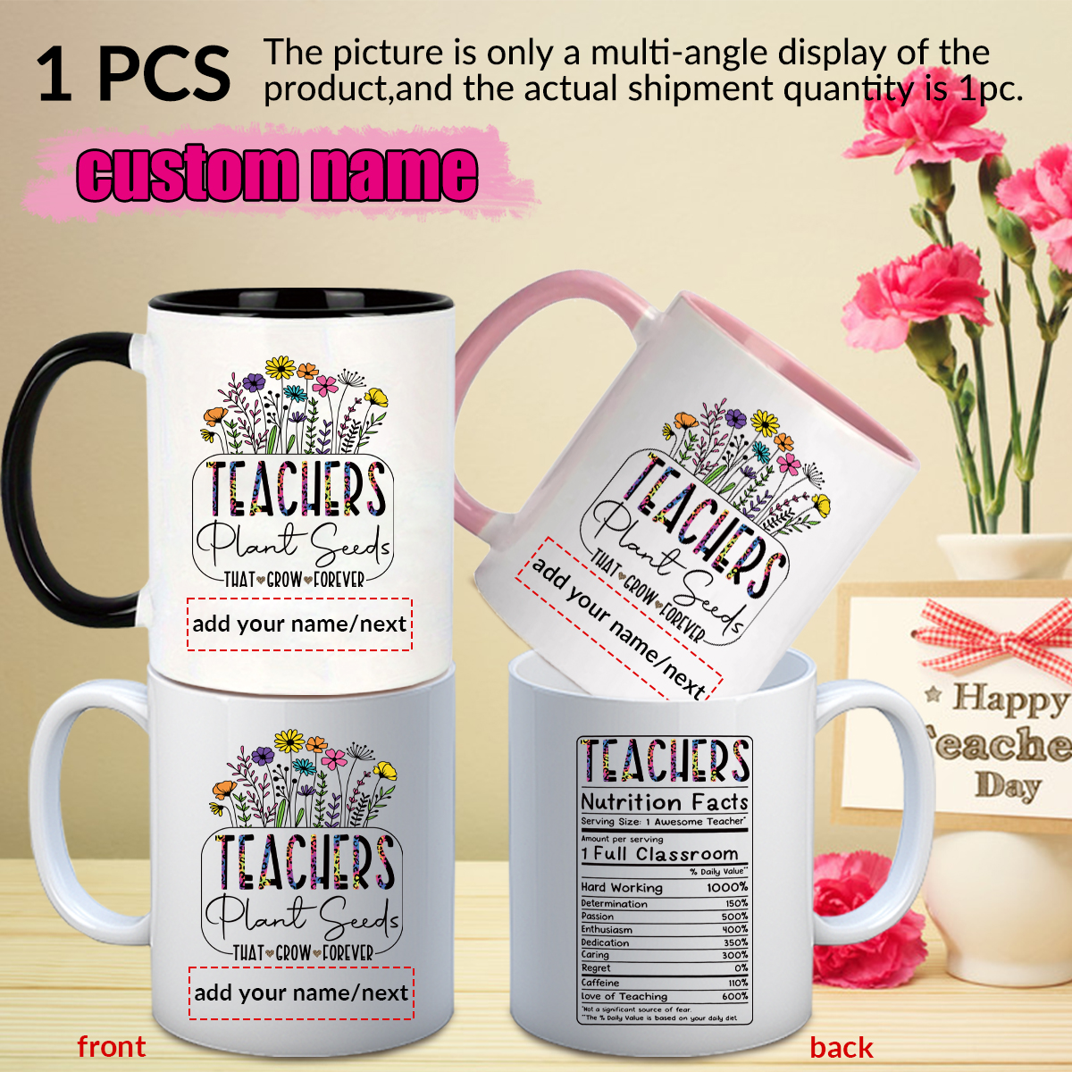 1pc Customize Name Personalise - Coffee Tea Gift のレビューと価格