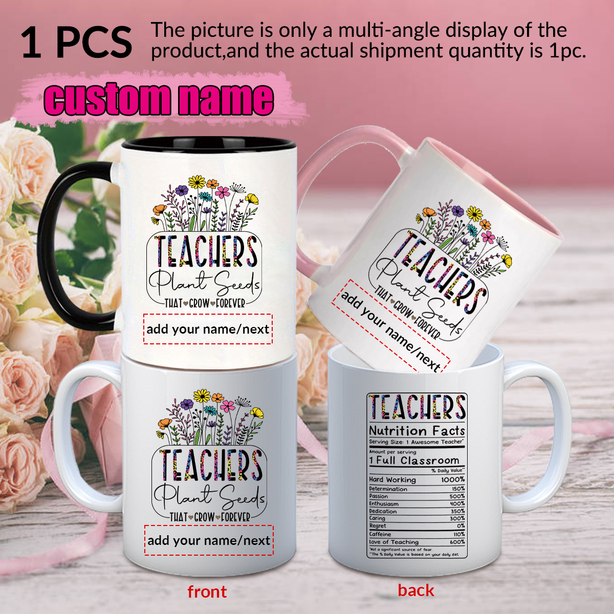 1pc Customize Name Personalise - Coffee Tea Gift のレビューと価格