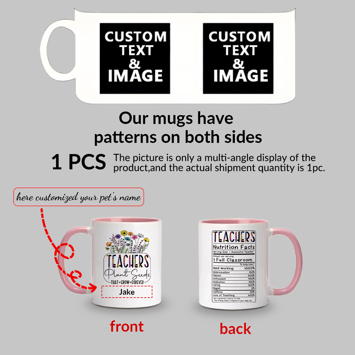 1pc Customize Name Personalise - Coffee Tea Gift のレビューと価格